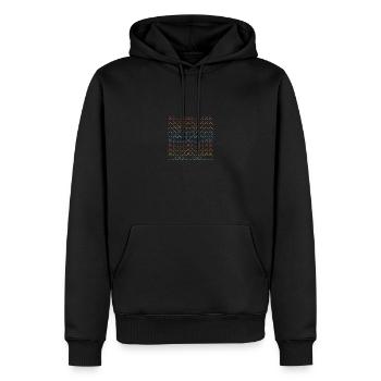 Clôture Clôture - Sweat à capuche Premium bio Homme - noir - Devant - Nico (187cm)