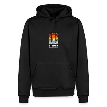 Master Bricklayer Journeyman Bricklayer - Men’s Premium Organic Hoodie - black - Front - Nico (187cm)