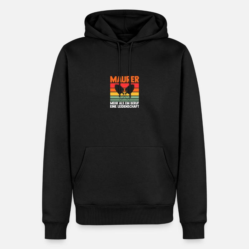 Maître maçon Compagnon maçon - Sweat à capuche Premium bio Homme - noir
