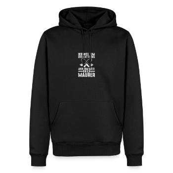 Maurermeister Maurergeselle Maurer - Männer Premium Bio Hoodie - Schwarz - Vorne - Nico (187cm)