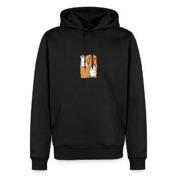 Joueur de baseball Baseball - Sweat à capuche Premium bio Homme - noir - Devant - Nico (187cm)