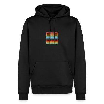 Basketballspieler Basketball - Männer Premium Bio Hoodie - Schwarz - Vorne - Nico (187cm)