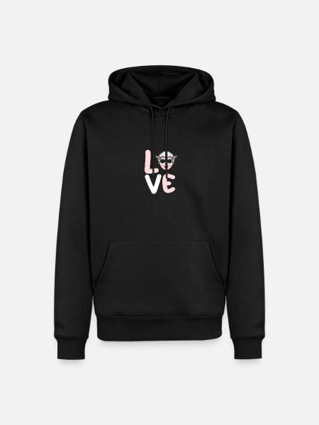 Shepherd Sheep - Men’s Premium Organic Hoodie - black
