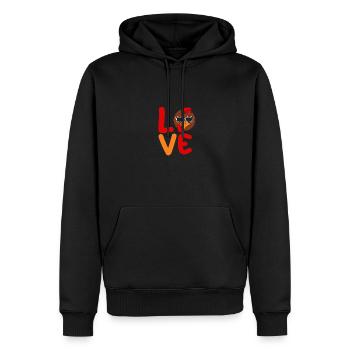 Turkey - Men’s Premium Organic Hoodie - black - Front - Nico (187cm)