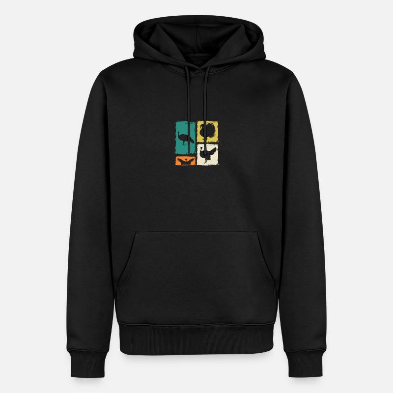 Truthahn - Männer Premium Bio Hoodie - Schwarz