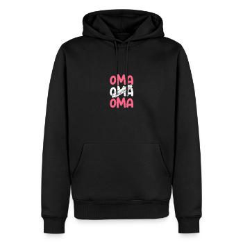 Harmonica Granny Harmonica - Sweat à capuche Premium bio Homme - noir - Devant - Nico (187cm)