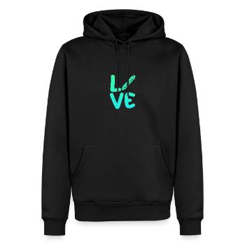 Harmonika Mundharmonika - Männer Premium Bio Hoodie - Schwarz - Vorne - Nico (187cm)