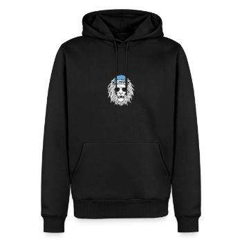 Leo Florian - Men’s Premium Organic Hoodie - black - Front - Nico (187cm)