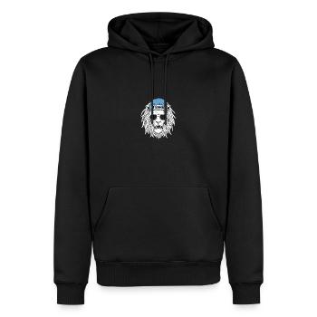 Leo Frank - Men’s Premium Organic Hoodie - black - Front - Nico (187cm)