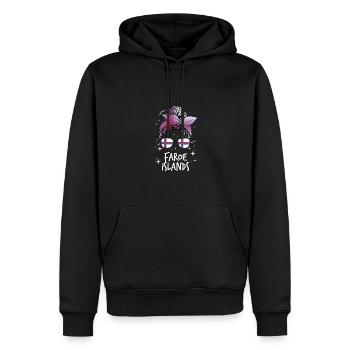 Féroé (îles) - Sweat à capuche Premium bio Homme - noir - Devant - Nico (187cm)