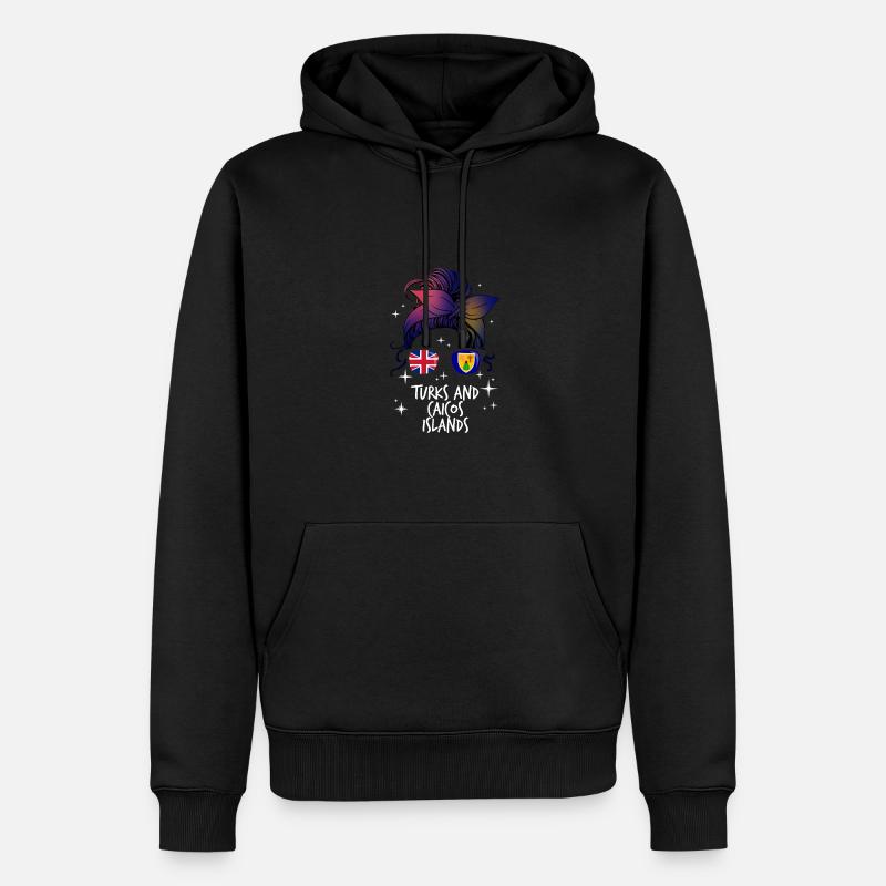 Îles Turques et Caïques - Sweat à capuche Premium bio Homme - noir