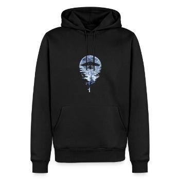 Hanggleiter Drachenflieger Deltasegler - Männer Premium Bio Hoodie - Schwarz - Vorne - Nico (187cm)