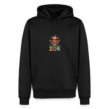 Eltern Schulkind Grundschule Erste Klasse Einschul - Männer Premium Bio Hoodie - Schwarz - Vorne - Nico (187cm)