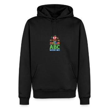 Eltern Schulkind Grundschule Erste Klasse Einschul - Männer Premium Bio Hoodie - Schwarz - Vorne - Nico (187cm)