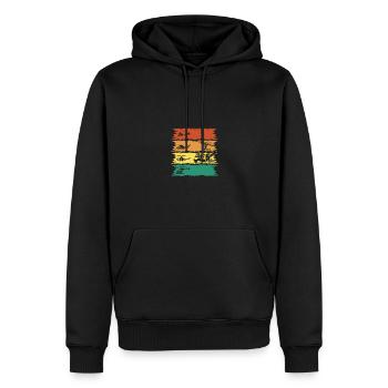 Pilot Flying Aviator Helicopter Helicopter - Men’s Premium Organic Hoodie - black - Front - Nico (187cm)