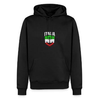 Italia Italiener Italienisch Italien - Männer Premium Bio Hoodie - Schwarz - Vorne - Nico (187cm)