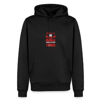 Turcs Maman Maman Turquie - Sweat à capuche Premium bio Homme - noir - Devant - Nico (187cm)