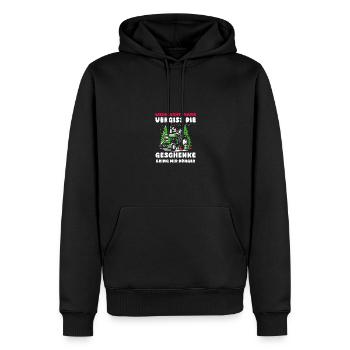 Weihnachtsmann Traktor Weihnachtsfest Bauer Landwi - Männer Premium Bio Hoodie - Schwarz - Vorne - Nico (187cm)