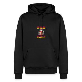Weihnachtsmann Traktor Weihnachtsfest Landwirt Bau - Männer Premium Bio Hoodie - Schwarz - Vorne - Nico (187cm)