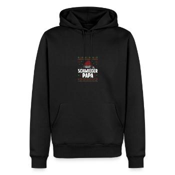 Noël Père Noël Beau-père - Sweat à capuche Premium bio Homme - noir - Devant - Nico (187cm)