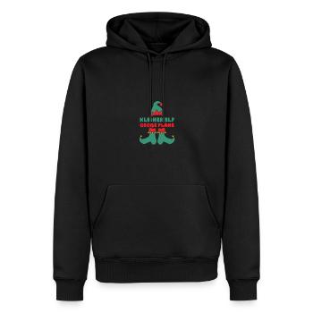 Santa Claus Christmas Christmas Elf - Men’s Premium Organic Hoodie - black - Front - Nico (187cm)