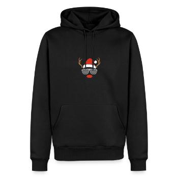 Weihnachtsmann Weihnachten Rentier - Männer Premium Bio Hoodie - Schwarz - Vorne - Nico (187cm)