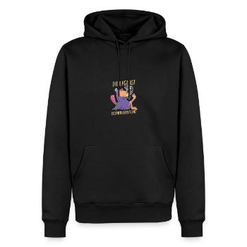 Die Lage Ist Besäufniserregend - Männer Premium Bio Hoodie - Schwarz - Vorne - Nico (187cm)