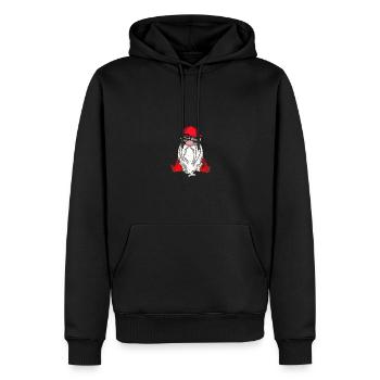 Weihnachten Weihnachtswichtel Weihnachtsgnom - Männer Premium Bio Hoodie - Schwarz - Vorne - Nico (187cm)