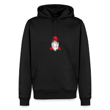 Weihnachten Weihnachtswichtel Weihnachtsgnom - Männer Premium Bio Hoodie - Schwarz - Vorne - Nico (187cm)
