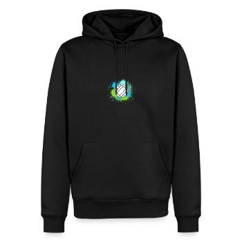 Joueurs de handball Handball - Sweat à capuche Premium bio Homme - noir - Devant - Nico (187cm)