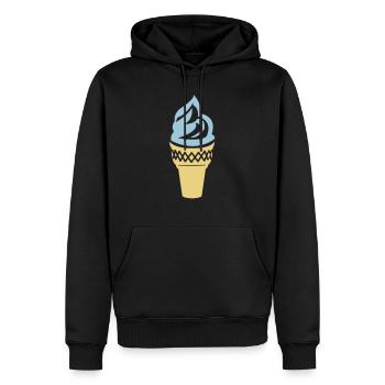ice cream summer - Men’s Premium Organic Hoodie - black - Front - Nico (187cm)