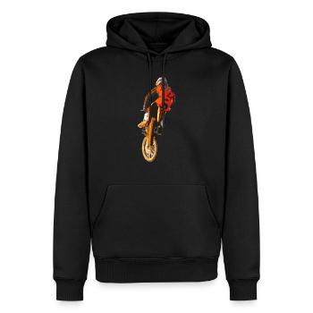 Motocross Racing T-Shirt Enduro T Shirt Supercross - Männer Premium Bio Hoodie - Schwarz - Vorne - Nico (187cm)