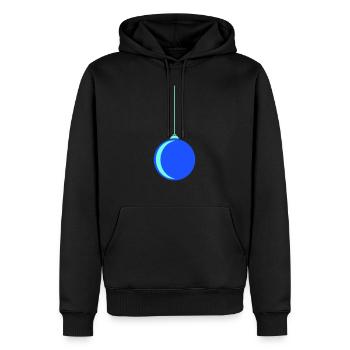 Weihnachtskugel 1 - Männer Premium Bio Hoodie - Schwarz - Vorne - Nico (187cm)