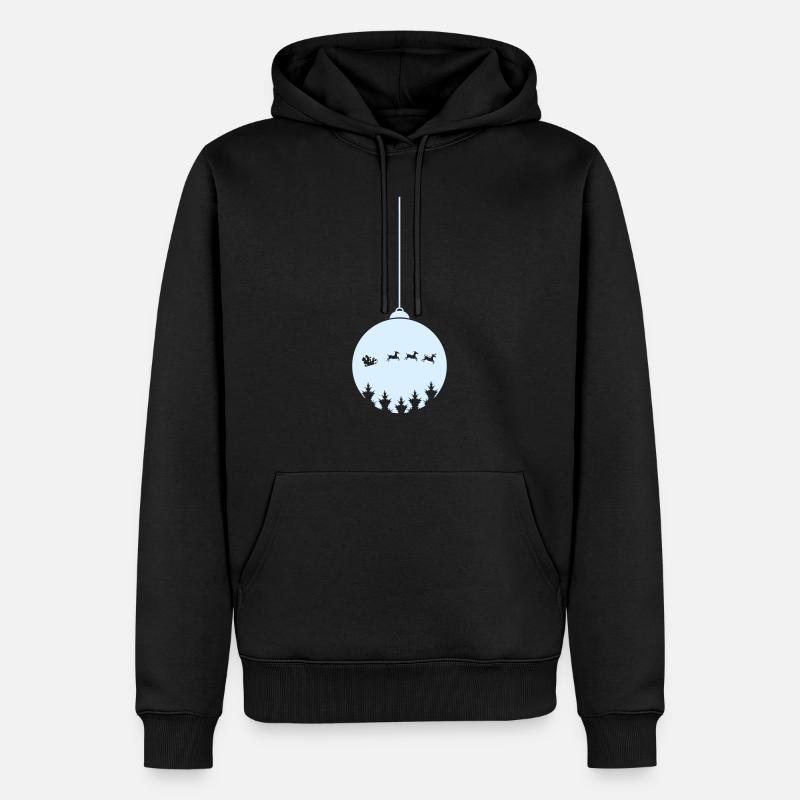 Boule de Noël Noël - Sweat à capuche Premium bio Homme - noir