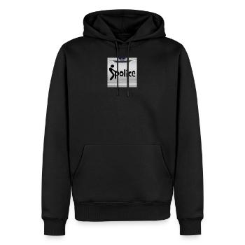 Fuck the police - Men’s Premium Organic Hoodie - black - Front - Nico (187cm)