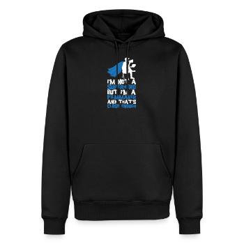 Cinéaste réalisateur producteur de film caméraman - Sweat à capuche Premium bio Homme - noir - Devant - Nico (187cm)