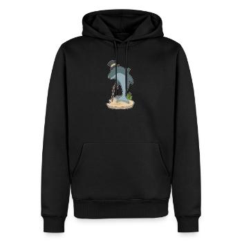 Chapeau haut-de-forme Gentleman Dauphin - Sweat à capuche Premium bio Homme - noir - Devant - Nico (187cm)