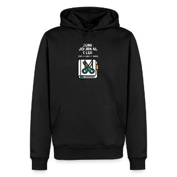 Junk Journal Club Cut Glue Create - Männer Premium Bio Hoodie - Schwarz - Vorne - Nico (187cm)