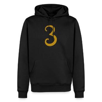 3 - Sweat à capuche Premium bio Homme - noir - Devant - Nico (187cm)