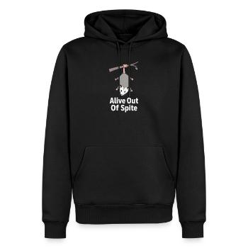 Défiance vivante Opossum drôle et sarcastique - Sweat à capuche Premium bio Homme - noir - Devant - Nico (187cm)