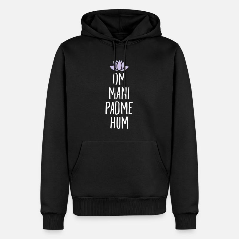 Om Mani Padme Hum - Sweat à capuche Premium bio Homme - noir