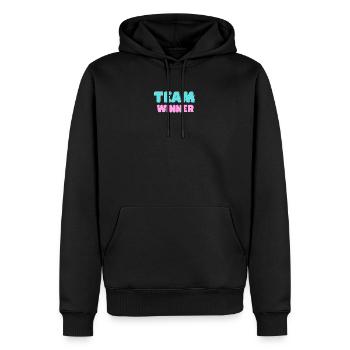 Team Winner Gewinner Tochter Sport Fußball Sport - Männer Premium Bio Hoodie - Schwarz - Vorne - Nico (187cm)