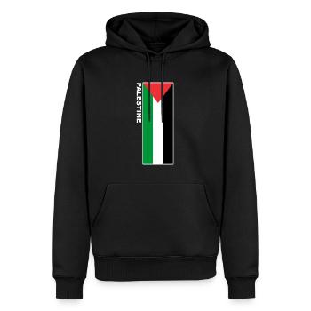 Palestine Drapeau Palestinien T-Shirt - Sweat à capuche Premium bio Homme - noir - Devant - Nico (187cm)