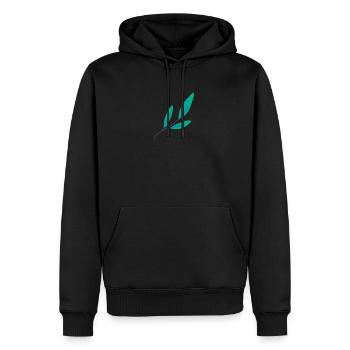Natur Baum Bäume Natürlich Wildnis Geschenk - Männer Premium Bio Hoodie - Schwarz - Vorne - Nico (187cm)