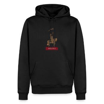 Polen Flagge Polska Husaria Husaren Kavallerie - Männer Premium Bio Hoodie - Schwarz - Vorne - Nico (187cm)