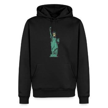 Lady Skullerty - Men’s Premium Organic Hoodie - black - Front - Nico (187cm)