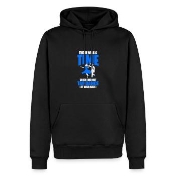 Funny There Was A Time When I Did Not Tap Dance A - Men’s Premium Organic Hoodie - black - Front - Nico (187cm)