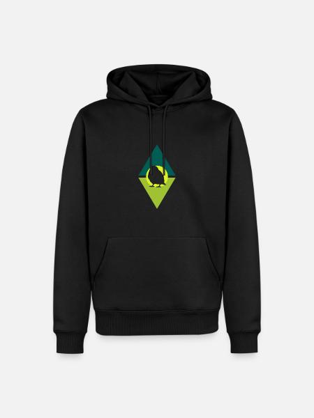 Perruche Oiseaux Oiseaux - Sweat à capuche Premium bio Homme - noir