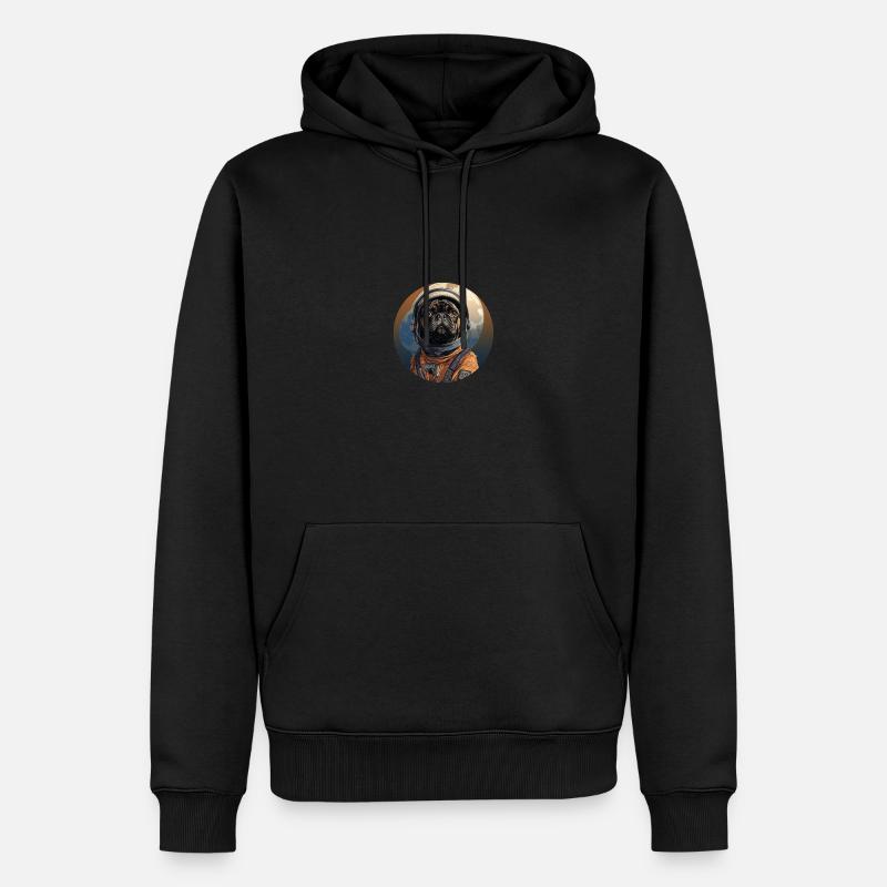 Carlin Austronaute - Sweat à capuche Premium bio Homme - noir