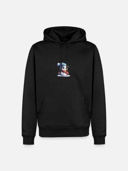 Snowman for children - Men’s Premium Organic Hoodie - black